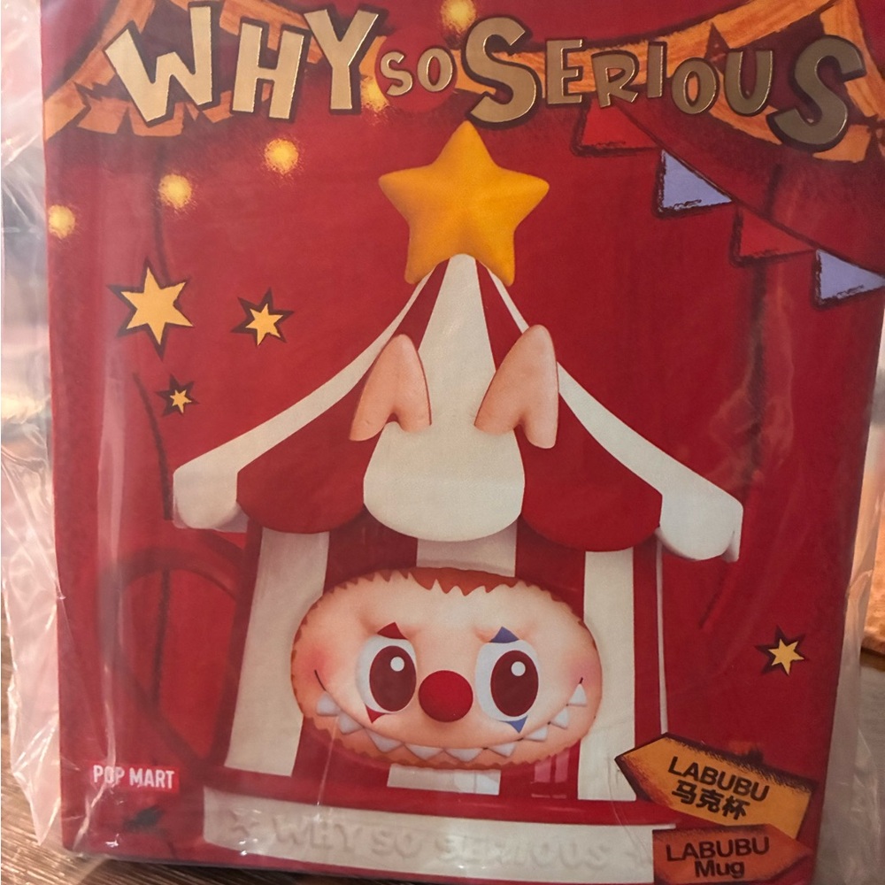 Pop Mart Why So Serious Labubu Mug - Red